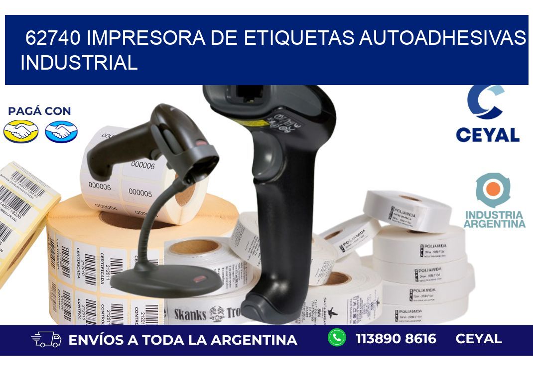 62740 Impresora de etiquetas autoadhesivas industrial