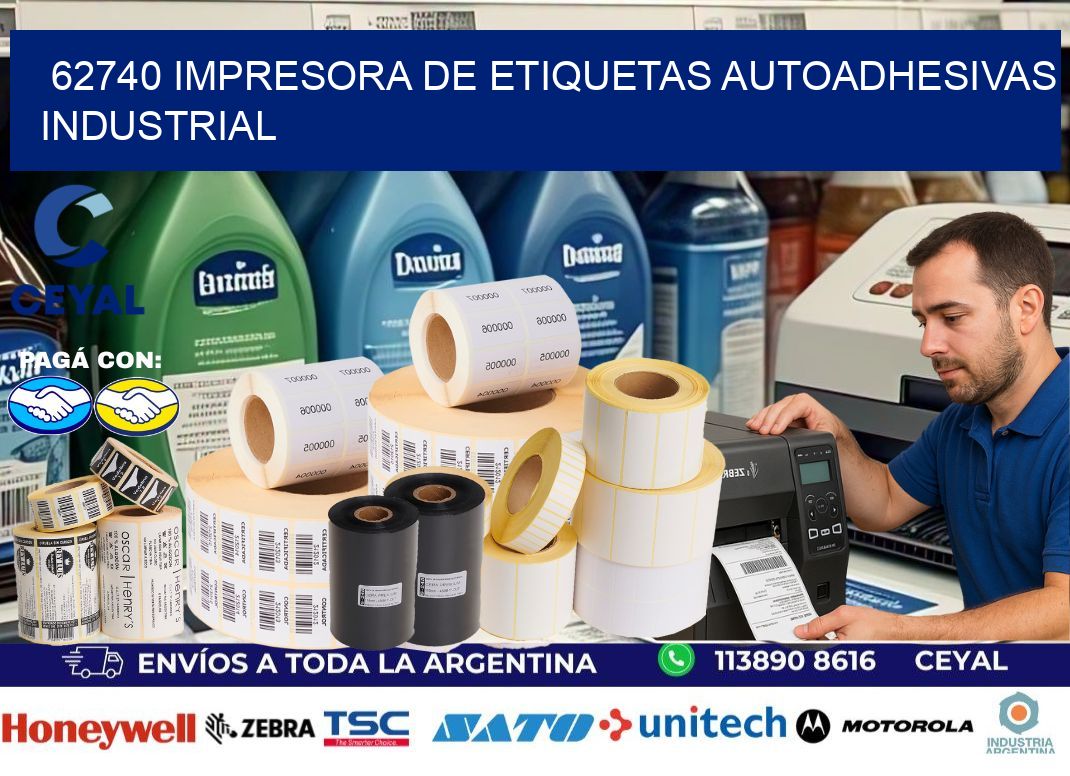 62740 Impresora de etiquetas autoadhesivas industrial