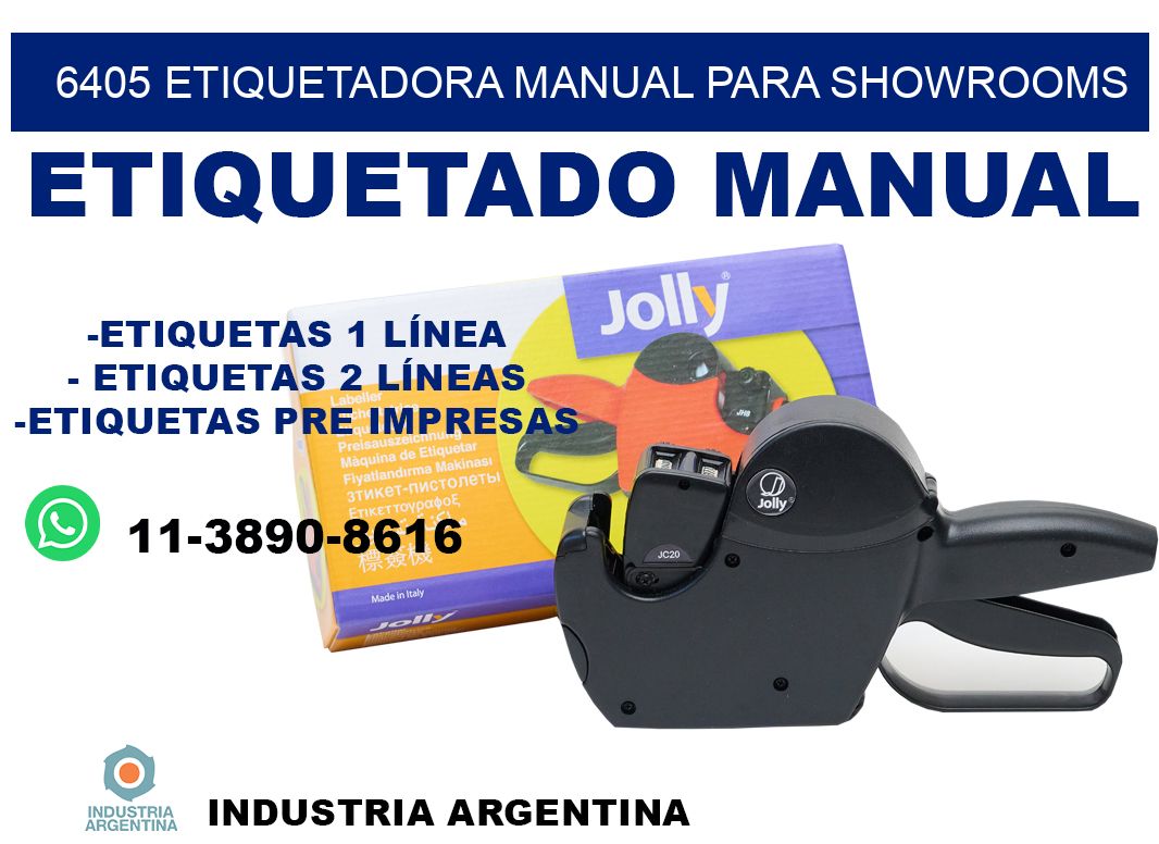 6405 etiquetadora manual para showrooms