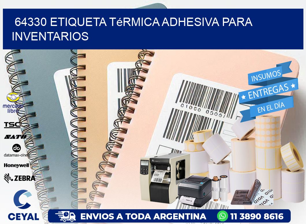 64330 Etiqueta térmica adhesiva para Inventarios