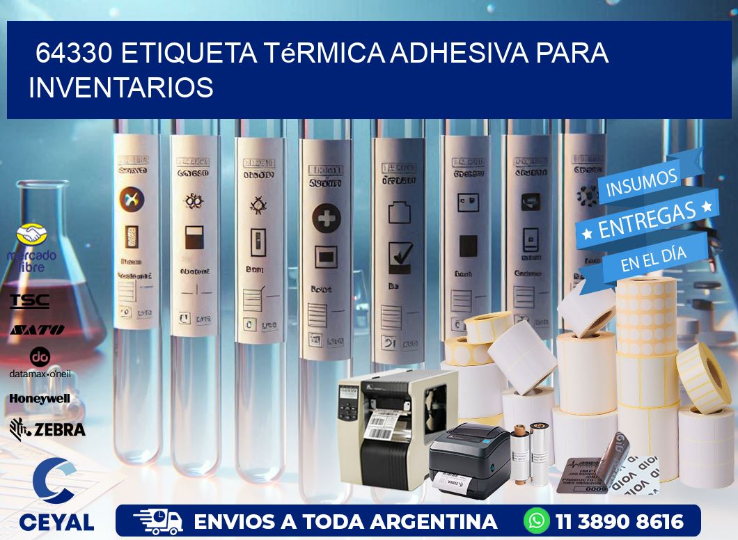 64330 Etiqueta térmica adhesiva para Inventarios