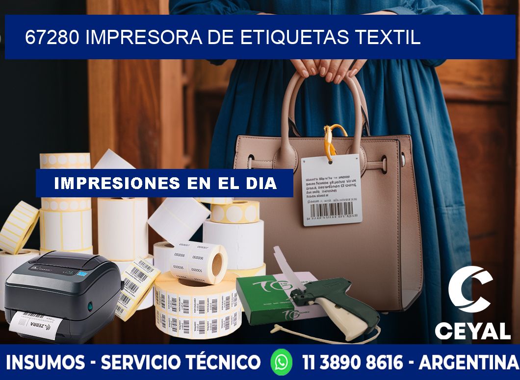 67280 Impresora de etiquetas textil