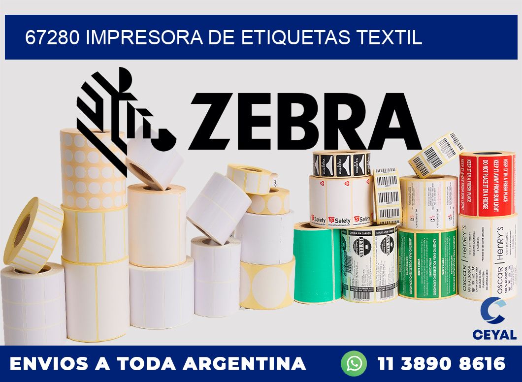 67280 Impresora de etiquetas textil