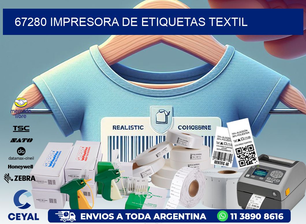 67280 Impresora de etiquetas textil