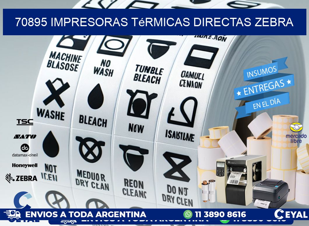 70895 impresoras térmicas directas zebra