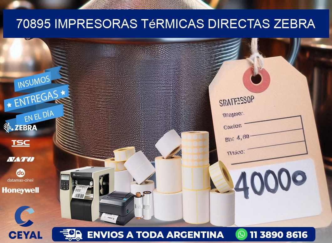 70895 impresoras térmicas directas zebra