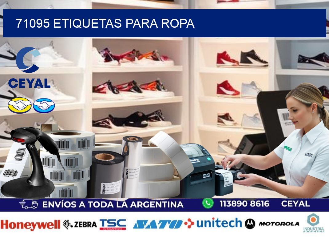 71095 etiquetas para ropa