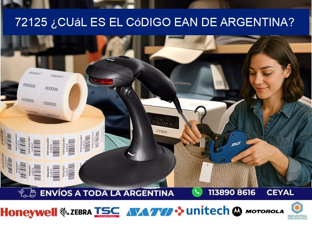 72125 ¿Cuál es el código EAN de Argentina?
