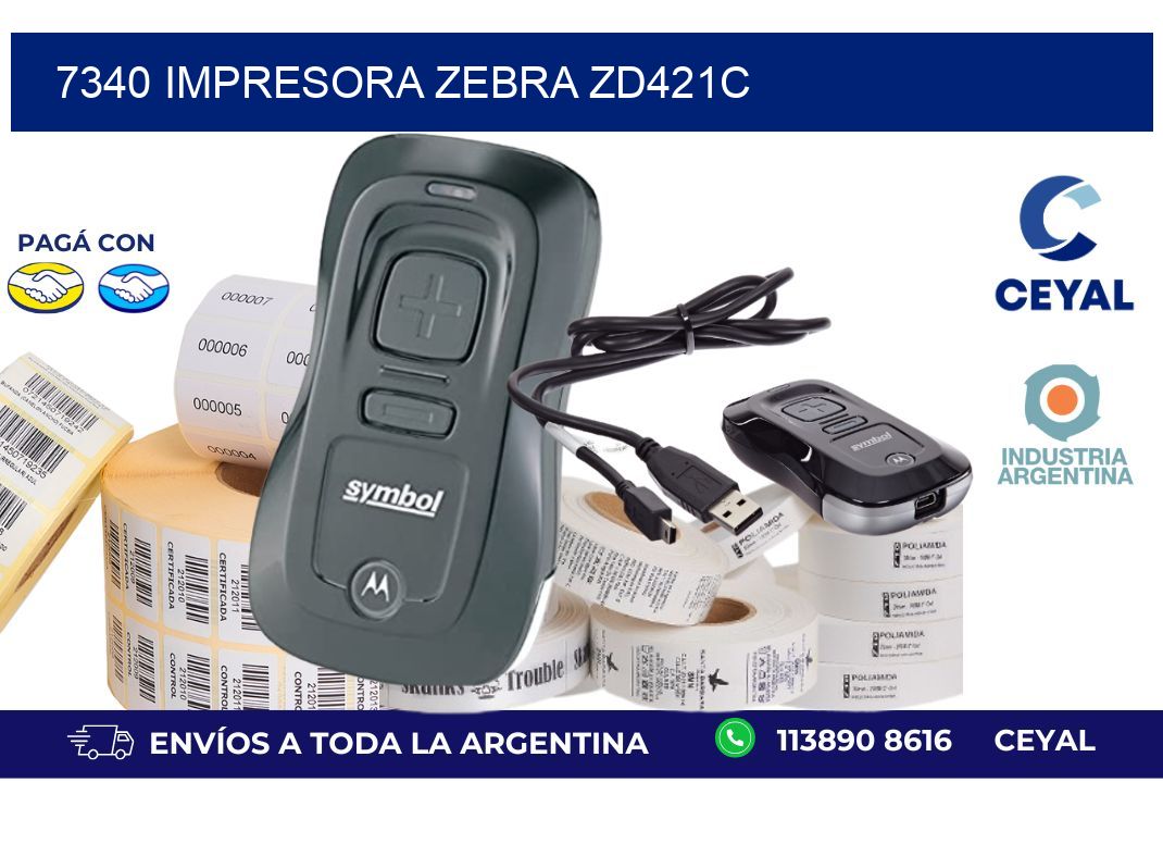 7340 Impresora Zebra zd421c