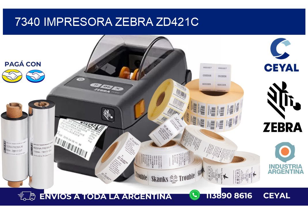 7340 Impresora Zebra zd421c