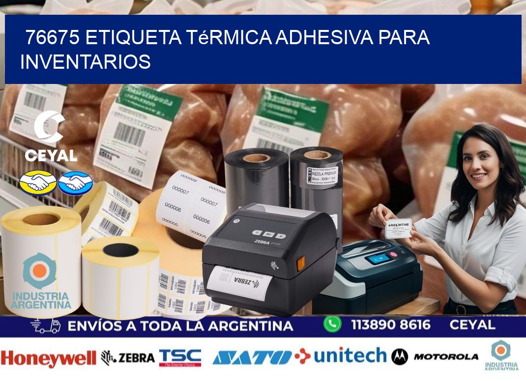 76675 Etiqueta térmica adhesiva para Inventarios