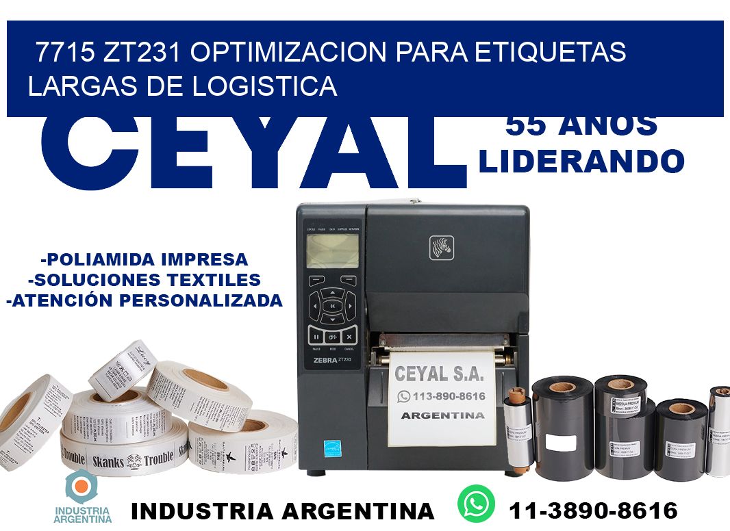 7715 zt231 optimizacion para etiquetas largas de logistica
