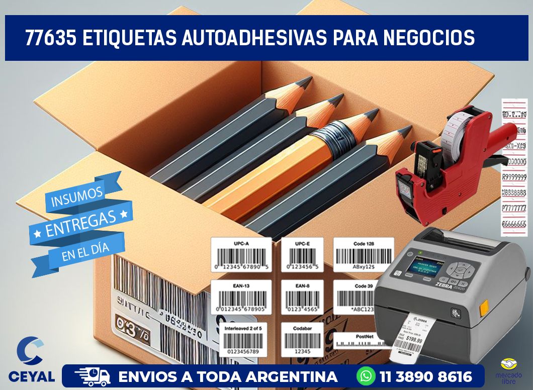 77635 etiquetas autoadhesivas para negocios