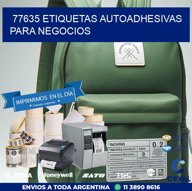 77635 etiquetas autoadhesivas para negocios