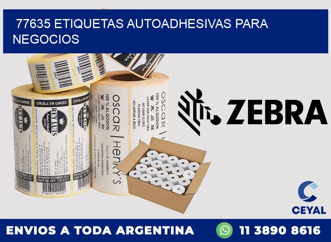77635 etiquetas autoadhesivas para negocios