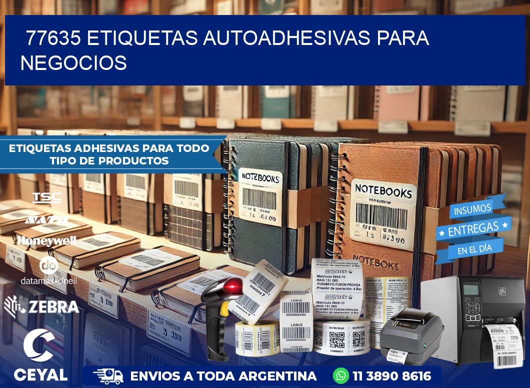 77635 etiquetas autoadhesivas para negocios