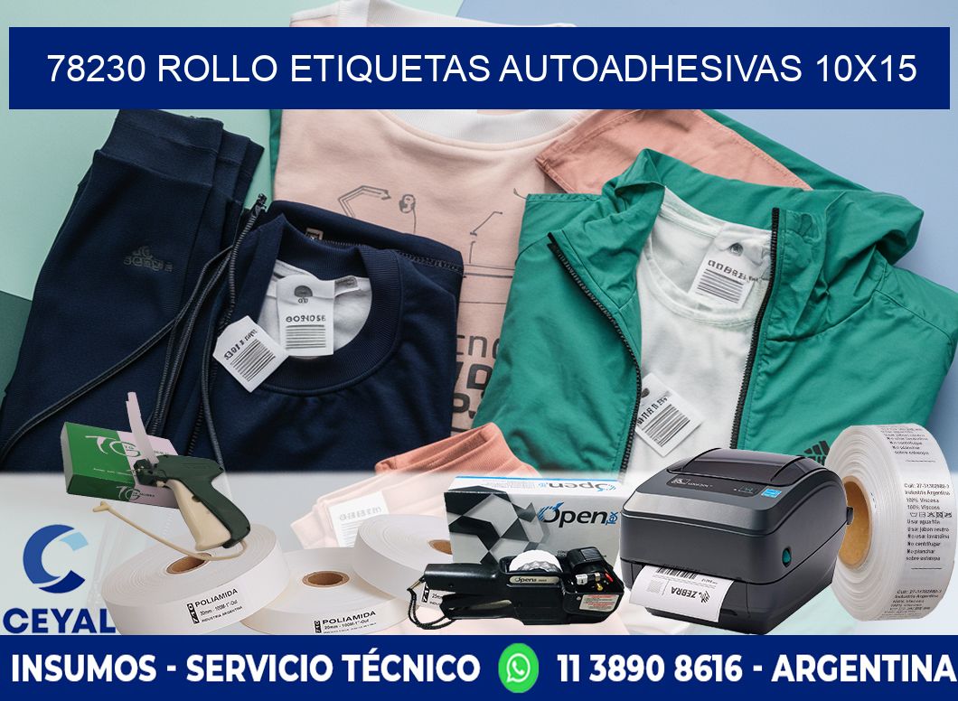 78230 Rollo Etiquetas autoadhesivas 10x15