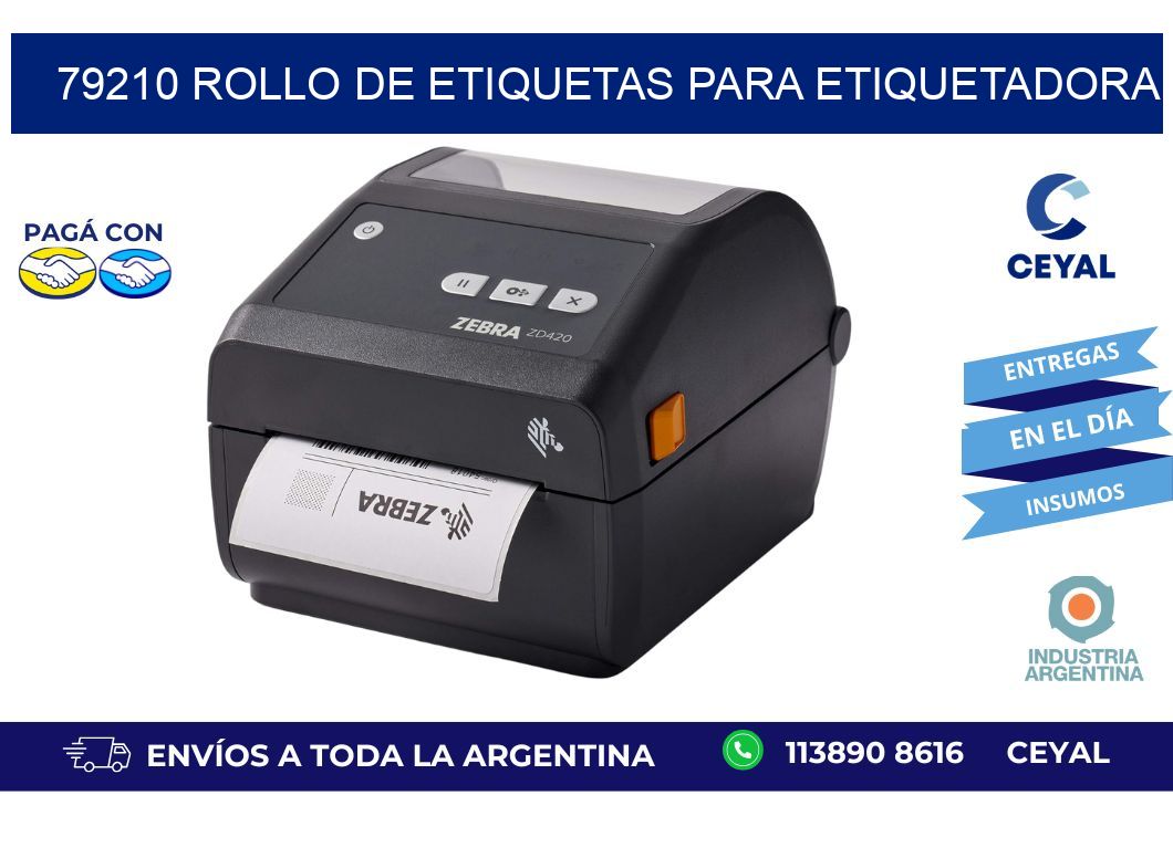 79210 rollo de etiquetas para etiquetadora