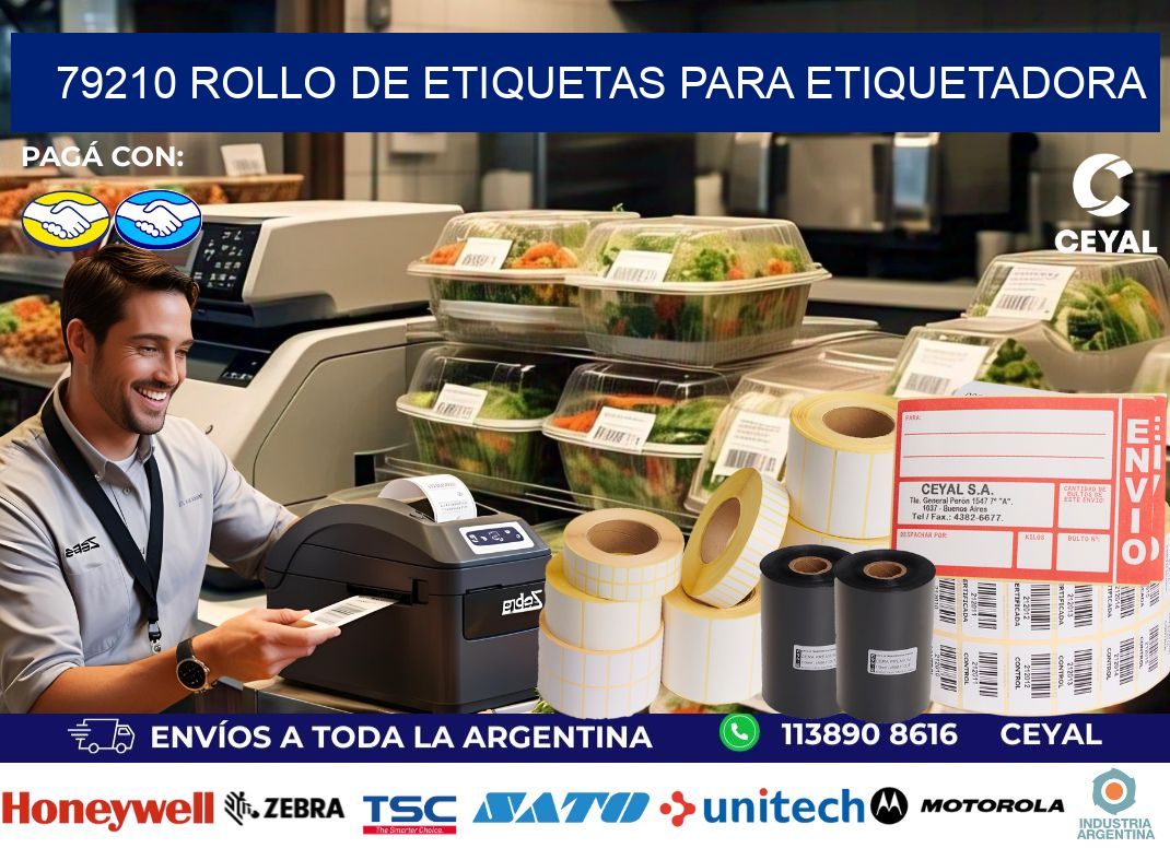 79210 rollo de etiquetas para etiquetadora