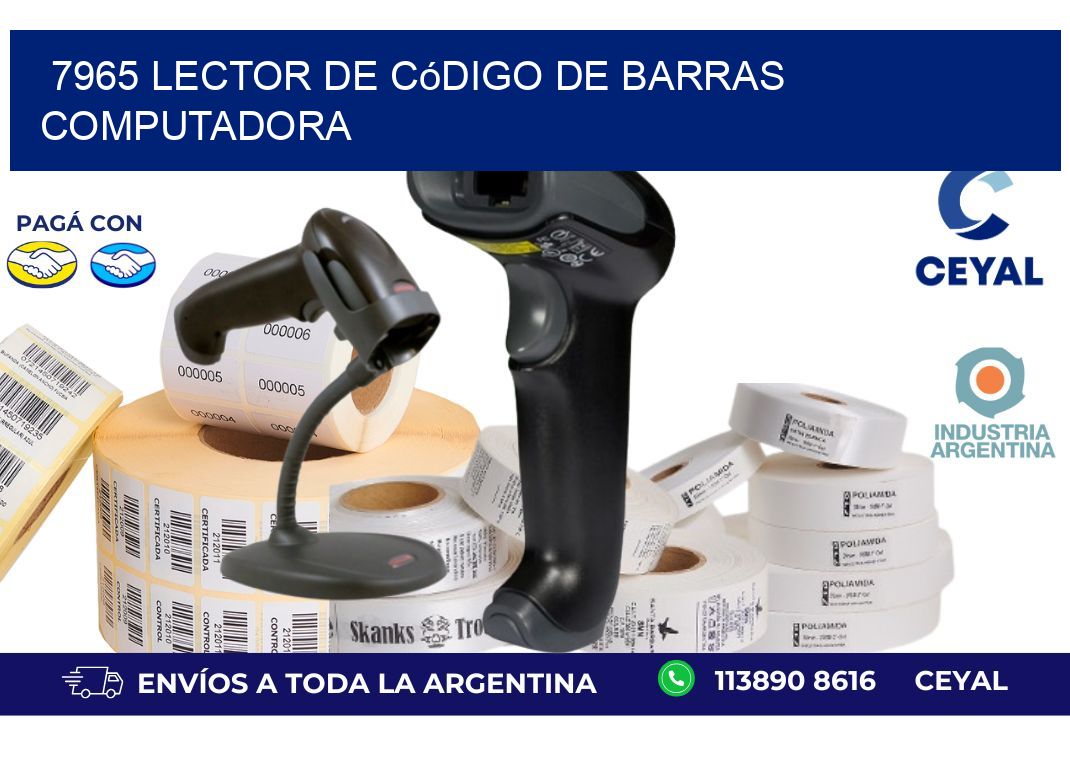 7965 Lector de código de barras computadora
