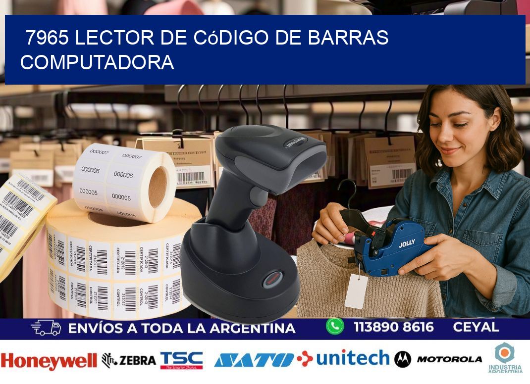 7965 Lector de código de barras computadora