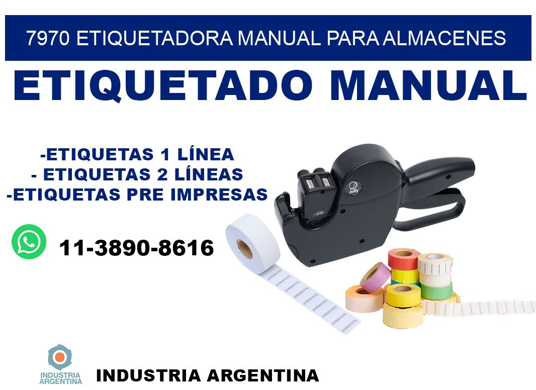 7970 etiquetadora manual para almacenes