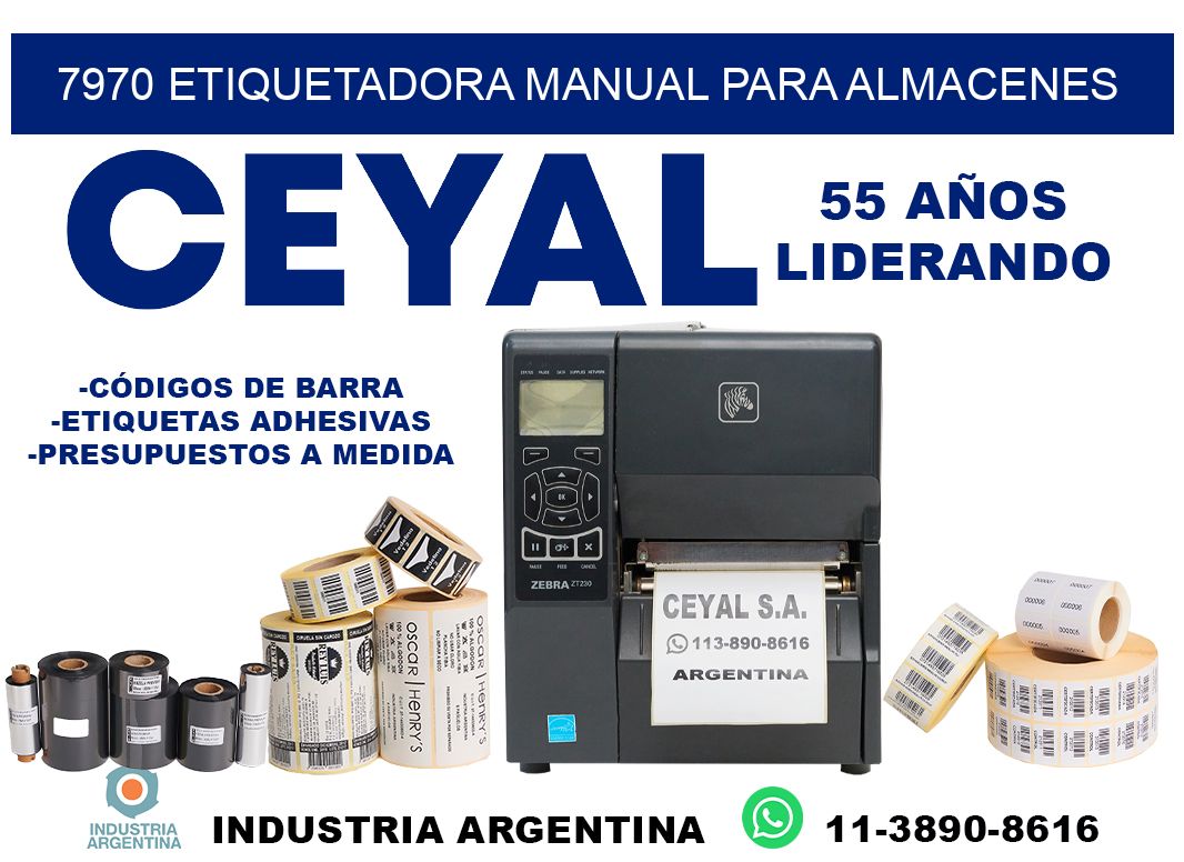 7970 etiquetadora manual para almacenes