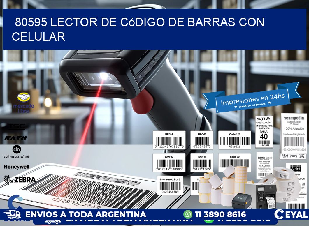 80595 Lector de código de barras con celular