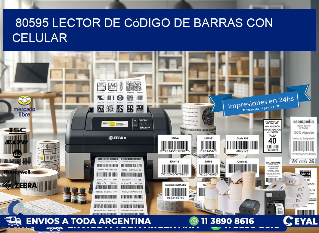 80595 Lector de código de barras con celular