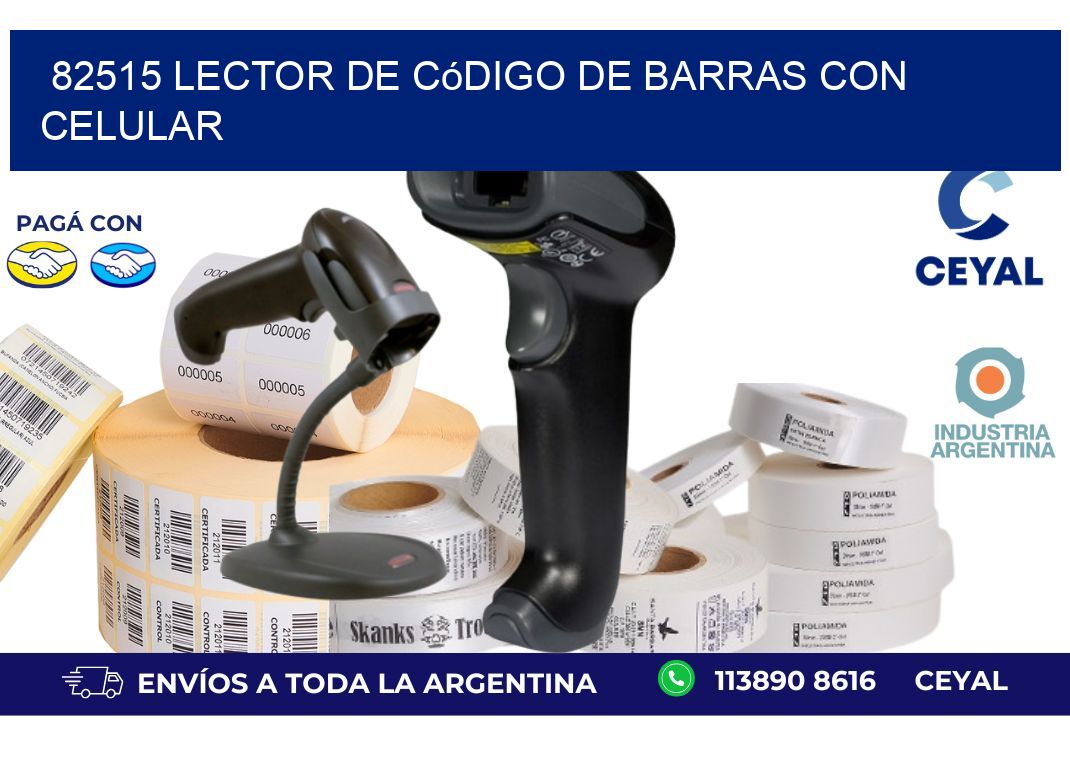 82515 Lector de código de barras con celular