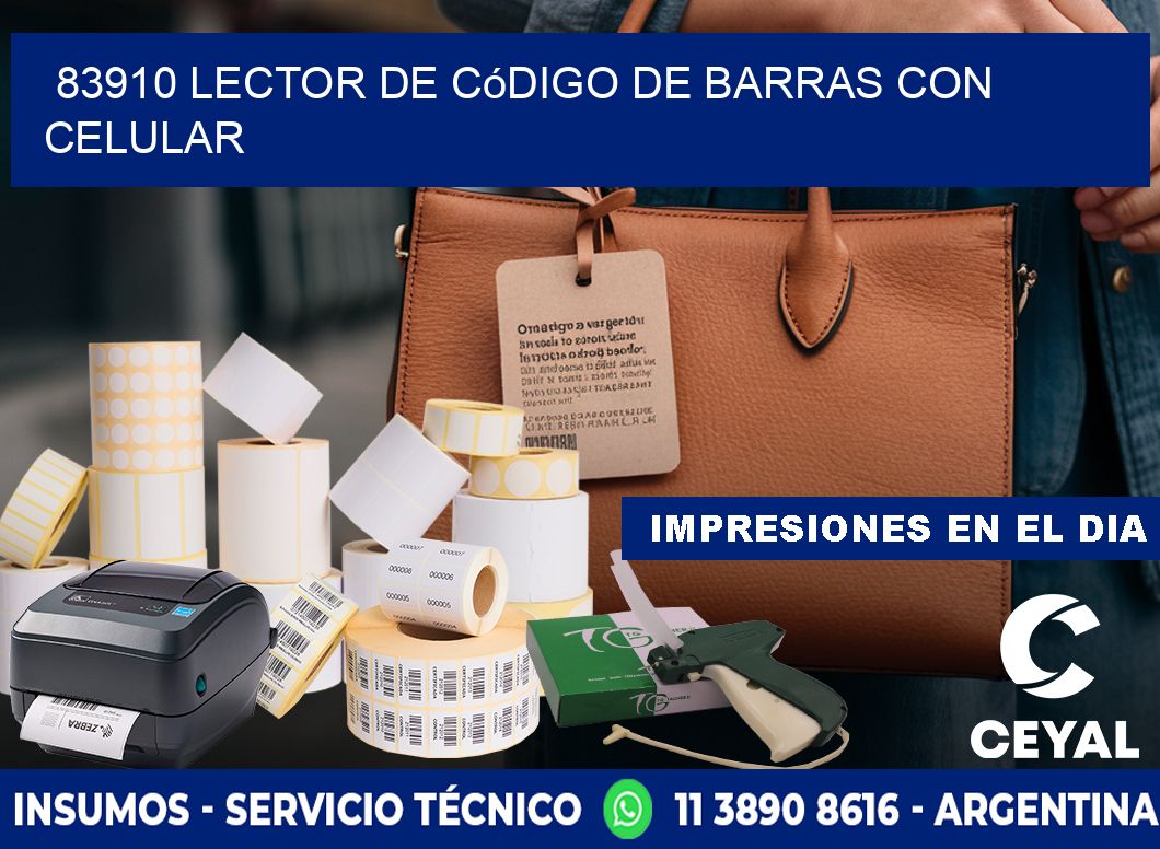 83910 Lector de código de barras con celular