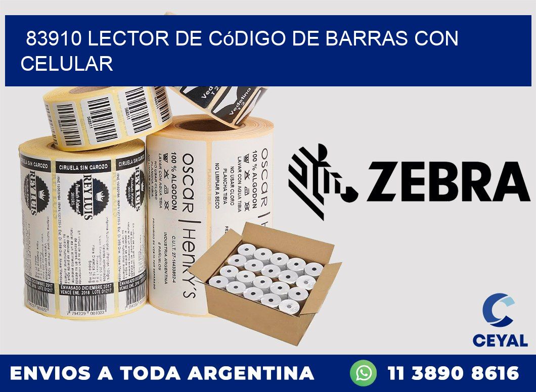 83910 Lector de código de barras con celular