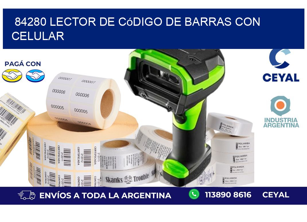 84280 Lector de código de barras con celular