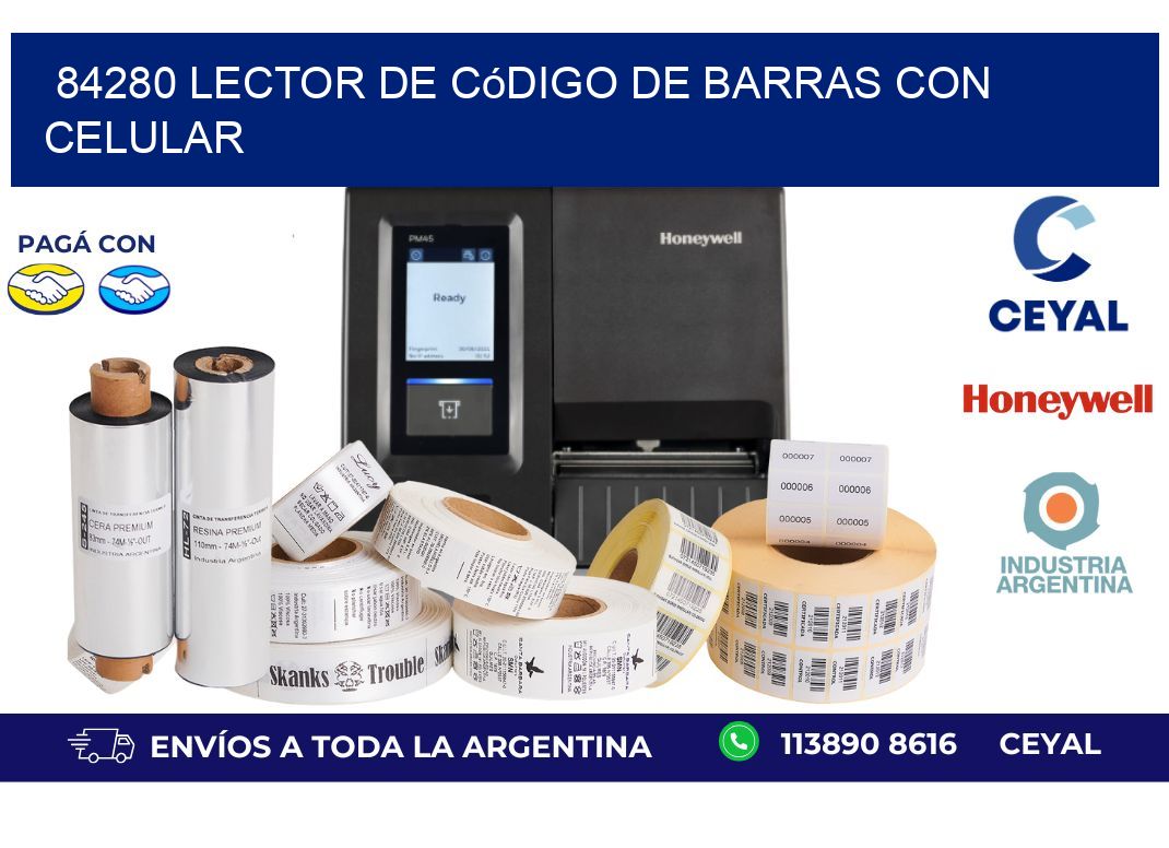 84280 Lector de código de barras con celular