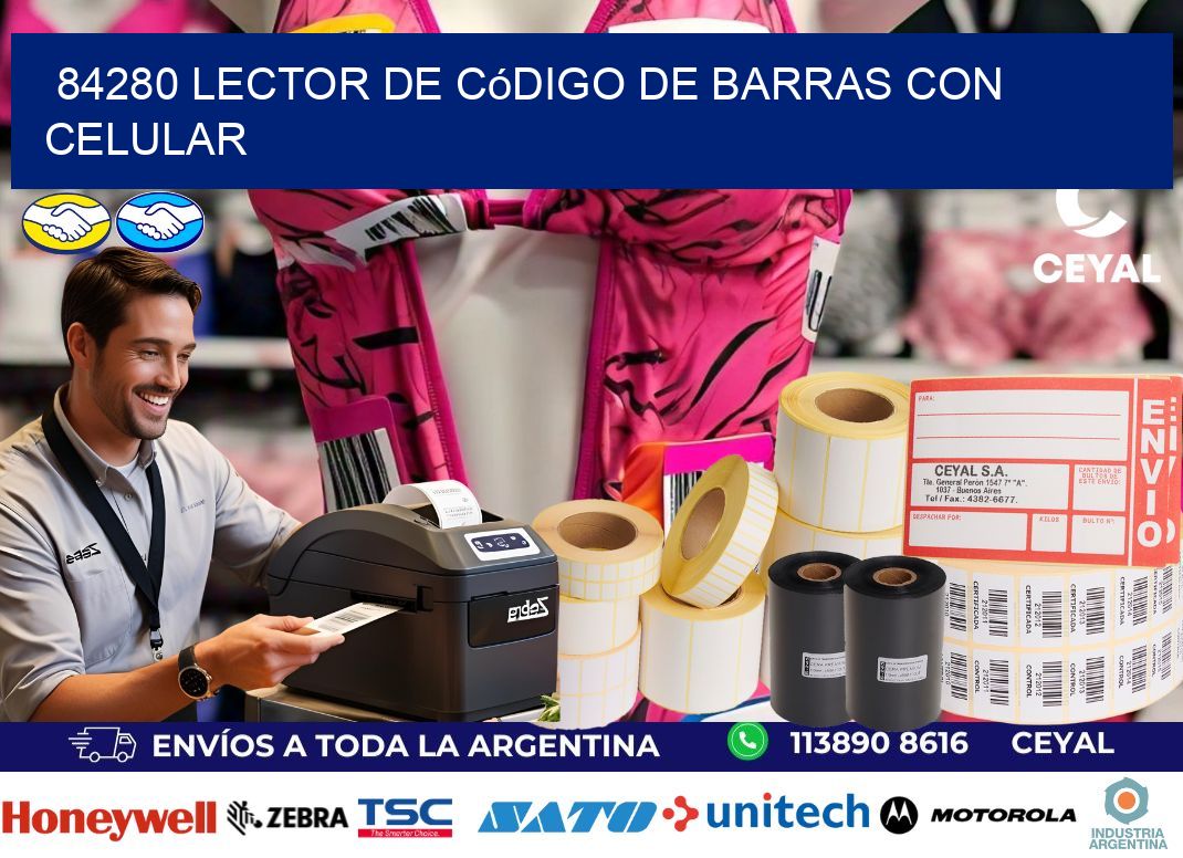 84280 Lector de código de barras con celular