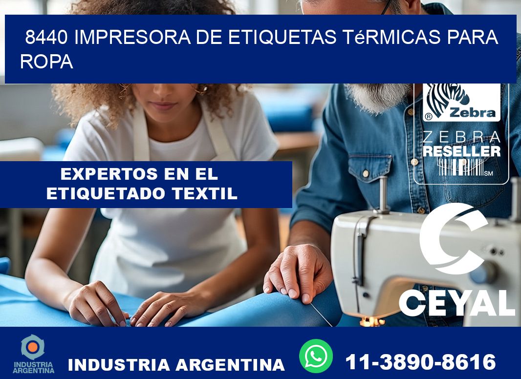 8440 impresora de etiquetas térmicas para ropa