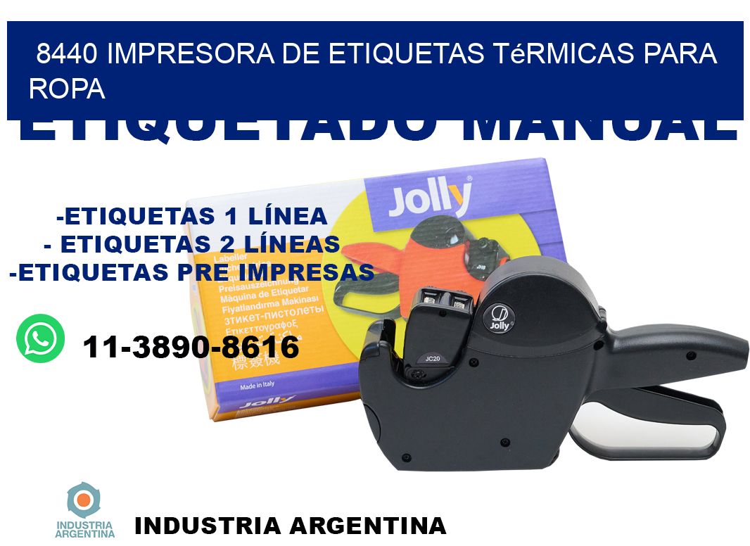 8440 impresora de etiquetas térmicas para ropa