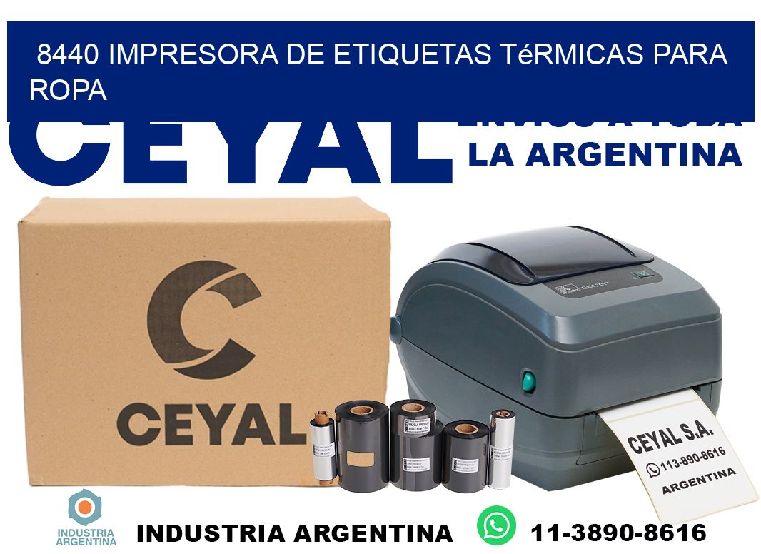 8440 impresora de etiquetas térmicas para ropa