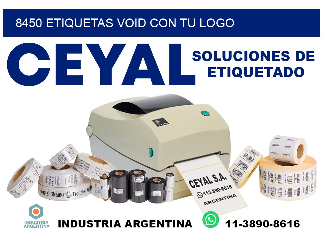 8450 etiquetas void con tu logo