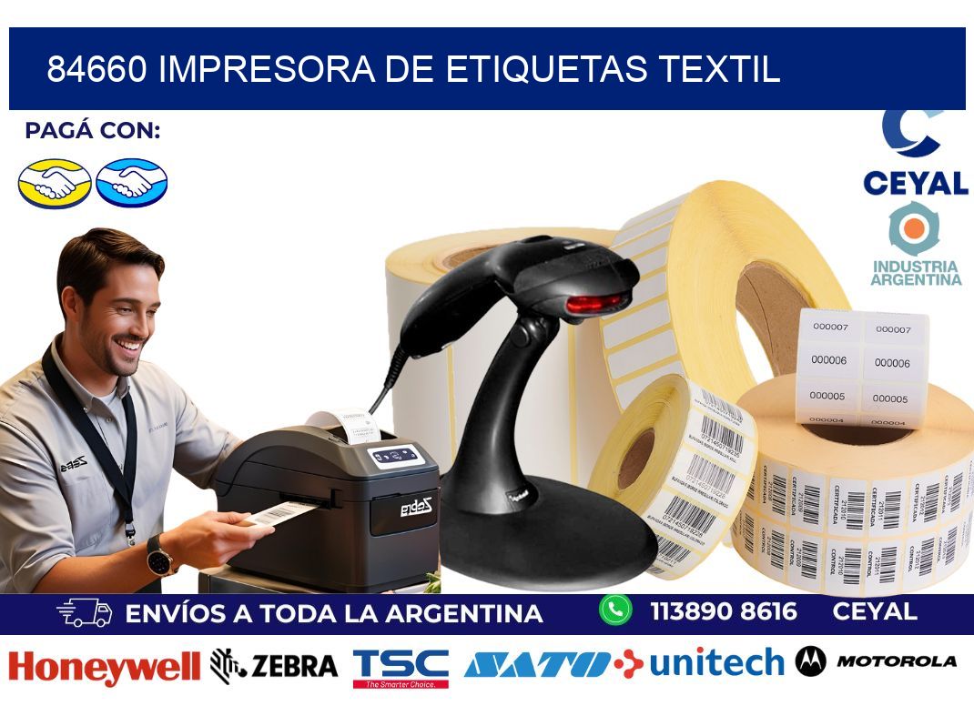 84660 Impresora de etiquetas textil