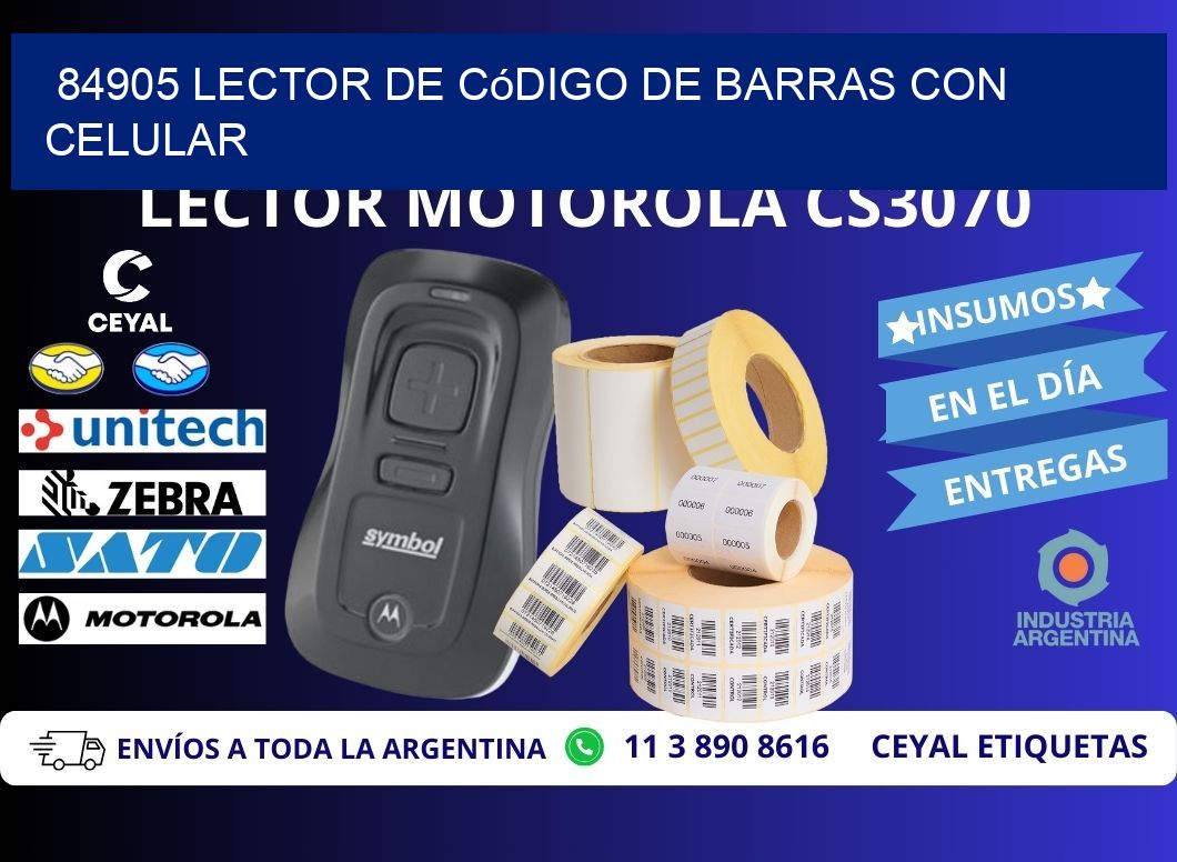 84905 Lector de código de barras con celular