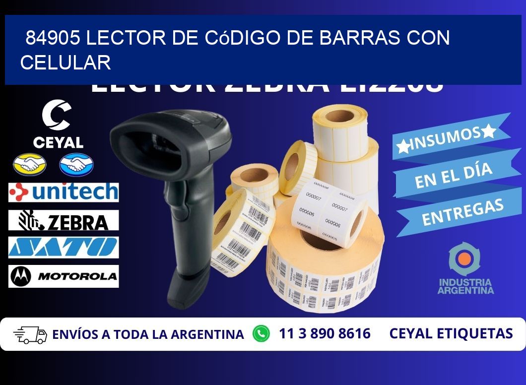 84905 Lector de código de barras con celular
