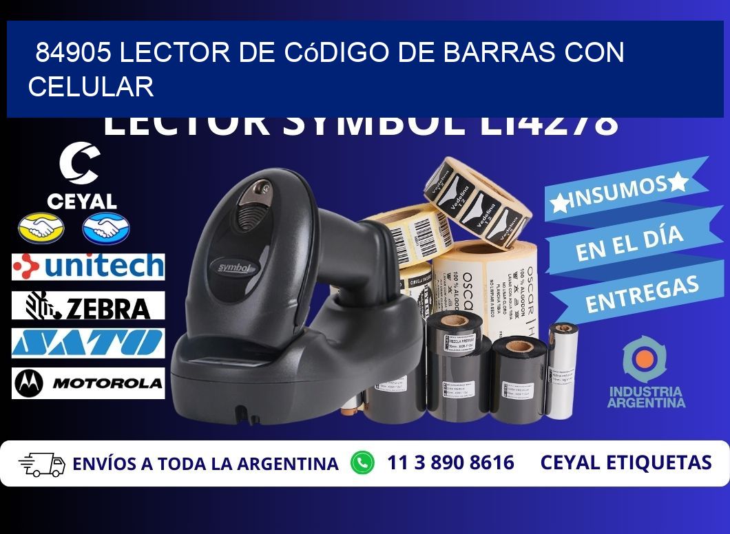 84905 Lector de código de barras con celular