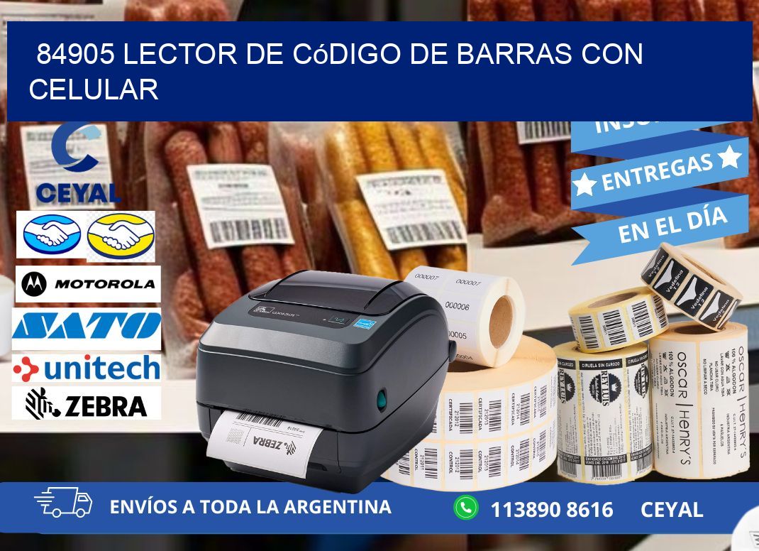 84905 Lector de código de barras con celular