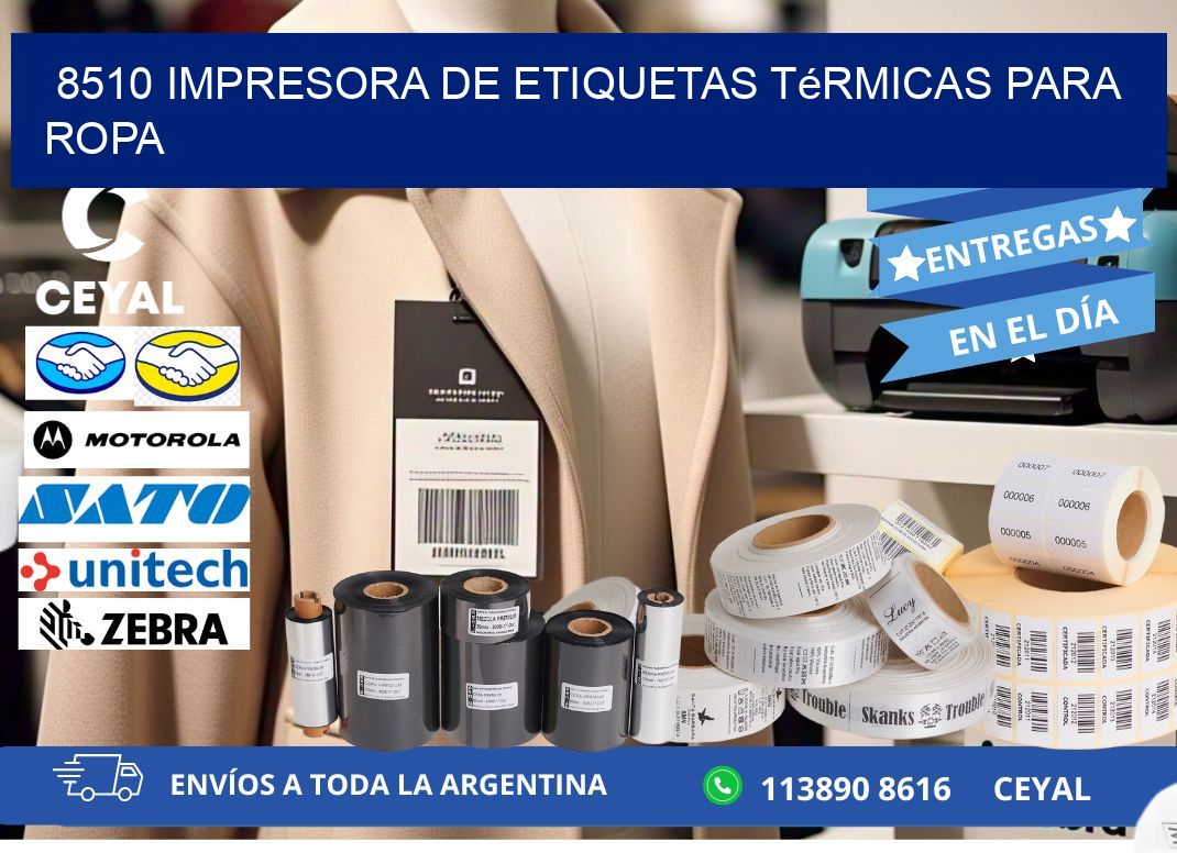 8510 impresora de etiquetas térmicas para ropa