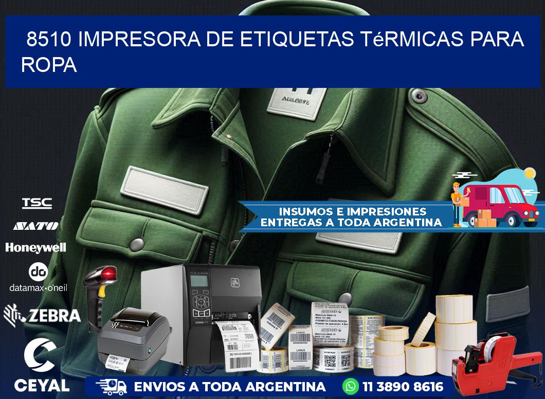 8510 impresora de etiquetas térmicas para ropa