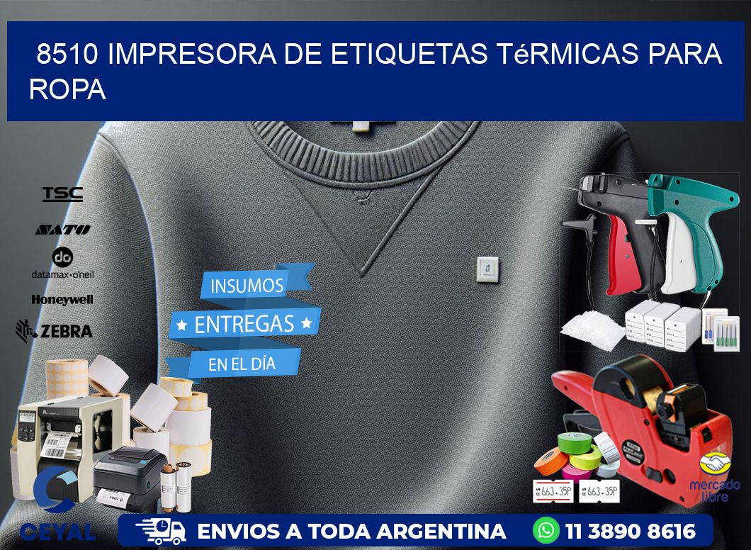 8510 impresora de etiquetas térmicas para ropa