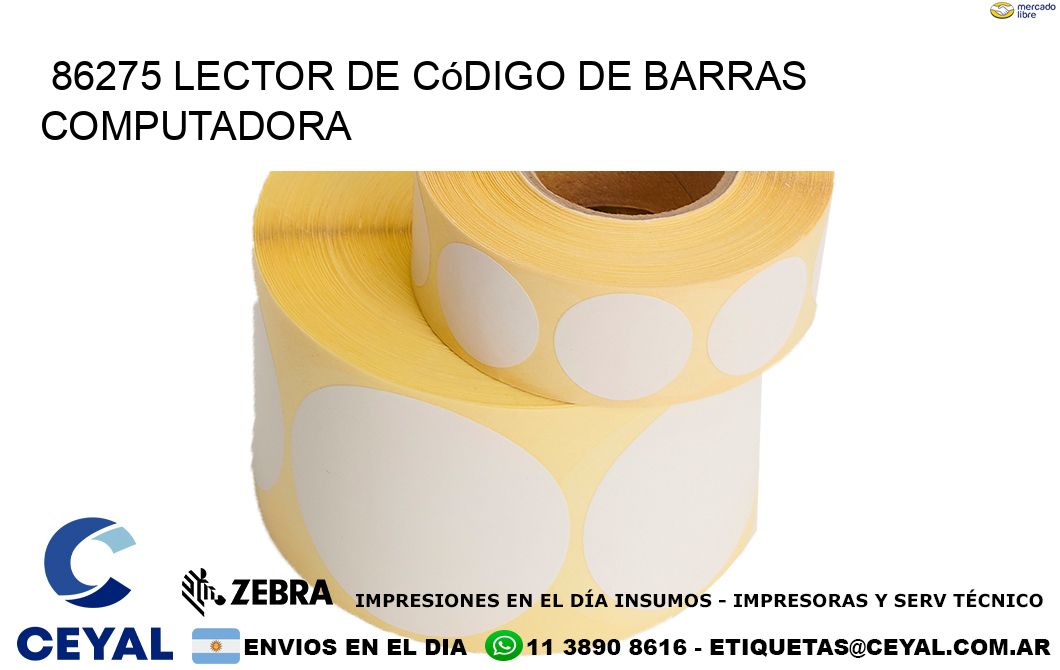 86275 Lector de código de barras computadora