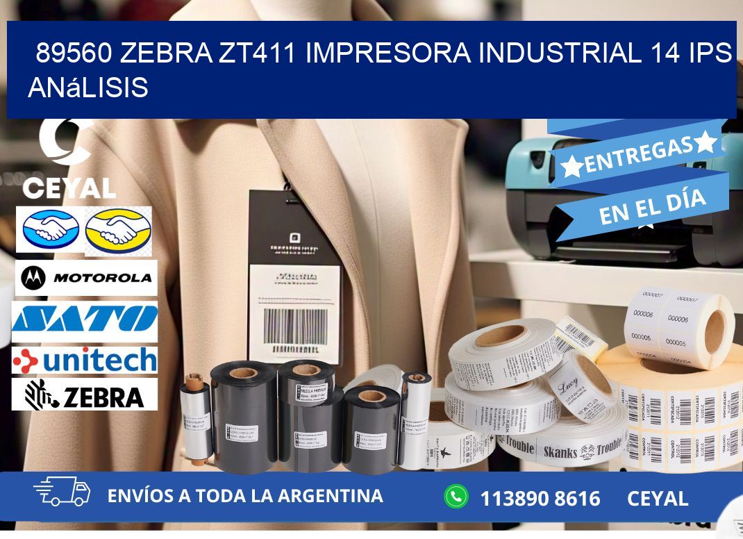 89560 Zebra ZT411 impresora industrial 14 ips análisis
