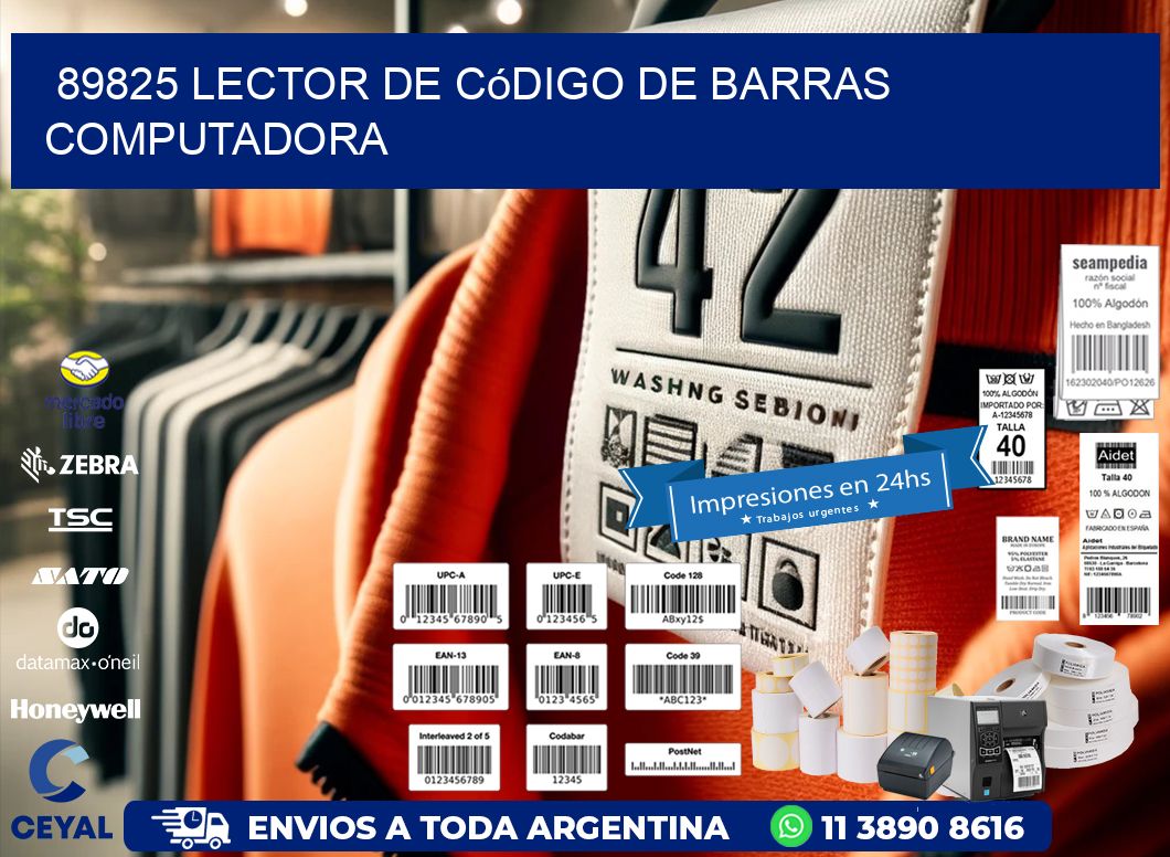89825 Lector de código de barras computadora